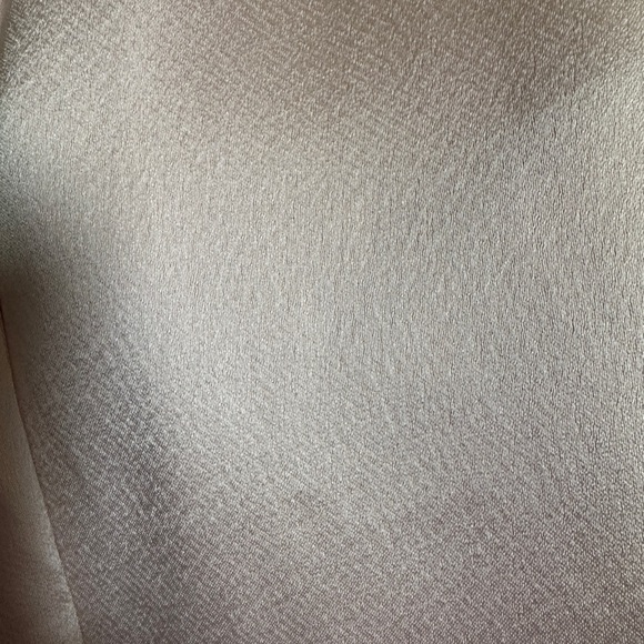 Jill Jill Stuart Jumpsuit |  Blush Satin | Sz 8 | Wide leg | rose | Open Back - Picture 3 of 10